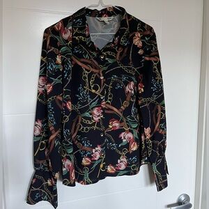 Yumi Floral Chain Print Women's Top